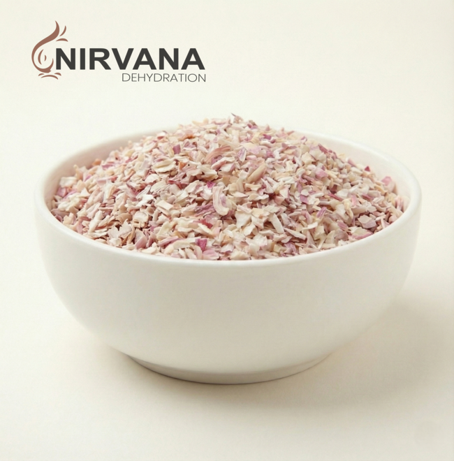 Dehydrated Pink Onion Chopped